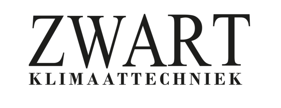 Zwart klimaattechniek logo
